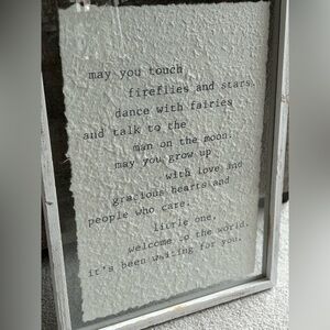 “May You Touch Fireflies and Stars” Poem